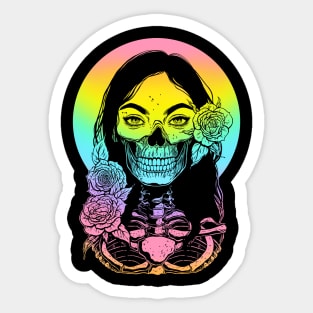 Dead Girl. Death Sticker